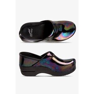 Dansko Professional Petrol Patent Leather Clogs Women's Size 40 Medical Vet